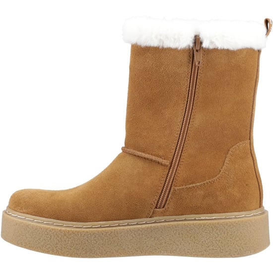 Hush Puppies Becca Mid Mocka Kvinno Stövlar Tan - Image 4