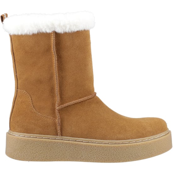 Hush Puppies Becca Mid Mocka Kvinno Stövlar Tan - Image 5