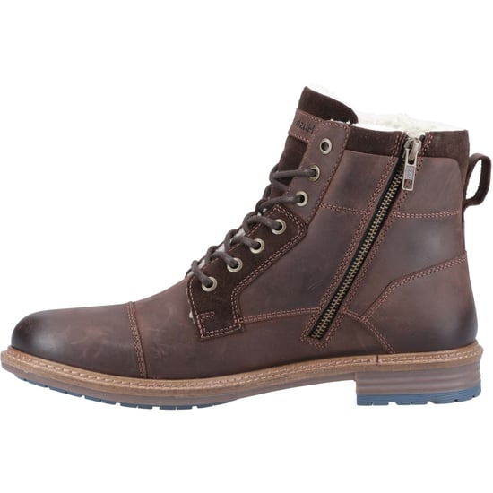 Hush Puppies Jordan Leather Men's Brown Ankle Boots - Image 4