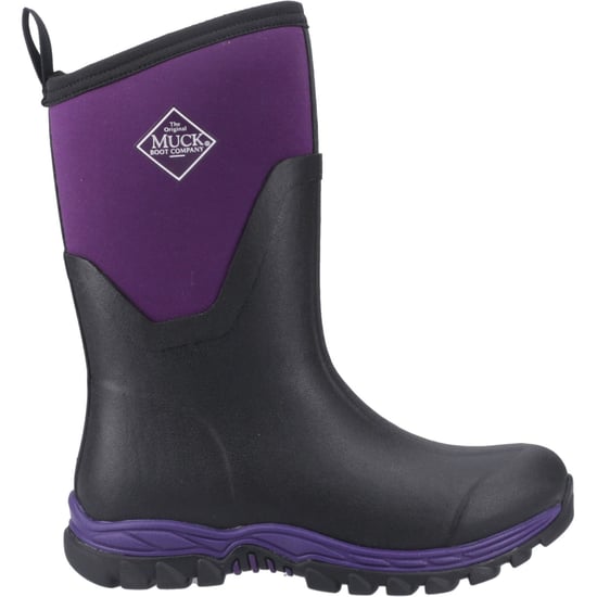 Muck Boots Arctic Sport II Mid Rubber Dames Zwarte/Acai Winter Halflange Laarzen - Image 5
