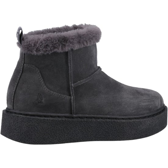 Hush Puppies Becca Dames Suède Winter Enkellaarzen In Antraciet - Image 2