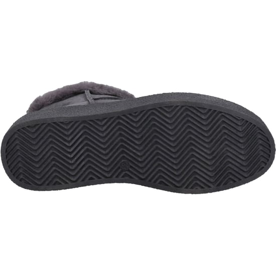 Hush Puppies Becca Dames Suède Winter Enkellaarzen In Antraciet - Image 3