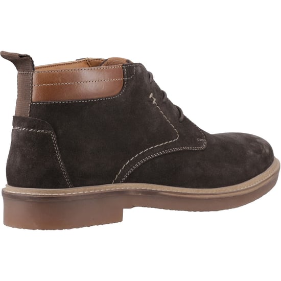 Hush Puppies Gideon Suède Heren Chocolade Enkellaarsjes - Image 2