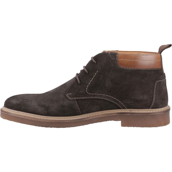 Hush Puppies Gideon Suède Heren Chocolade Enkellaarsjes - Image 4