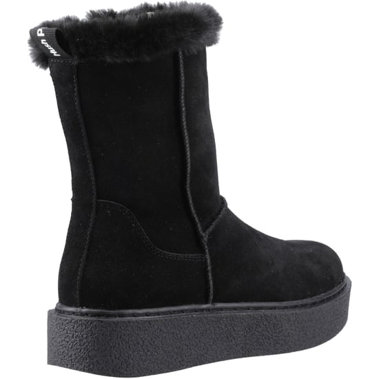 Hush Puppies Becca Mid Mocka Kvinnors Svarta Stövlar - Image 2