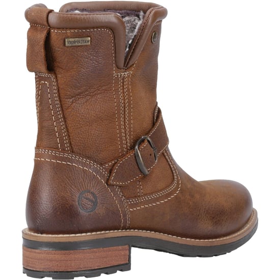 Cotswold Kinsham Leren Dames Tan Winter Middenkuitlaarzen - Image 2