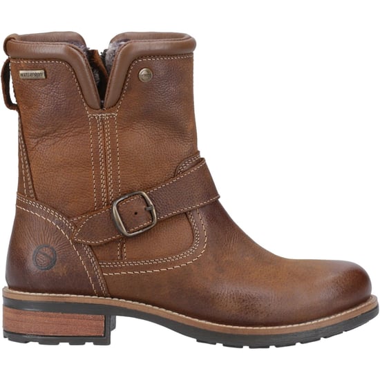 Cotswold Kinsham Leren Dames Tan Winter Middenkuitlaarzen - Image 5