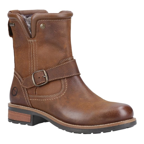 Cotswold Kinsham Leren Dames Tan Winter Middenkuitlaarzen - Image 6