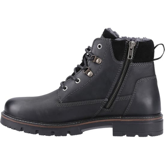 Hush Puppies Pier Herr Skinn Svarta Ankelstövlar - Image 4