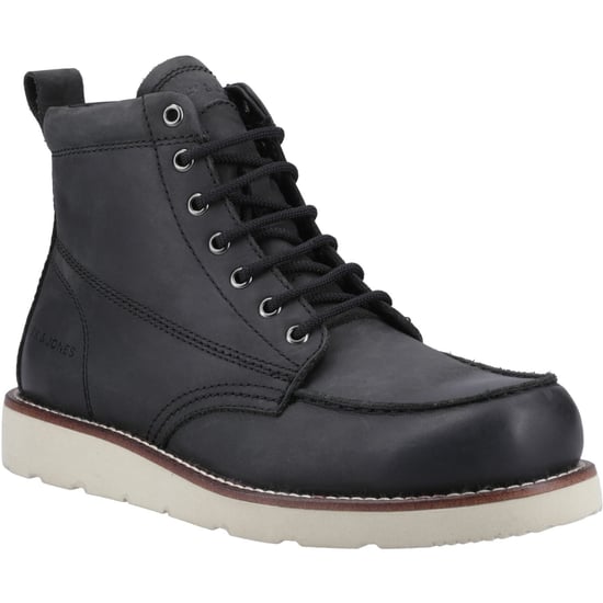 Jack & Jones Toronto Leather Men's Black Ankle Boots - Image 1