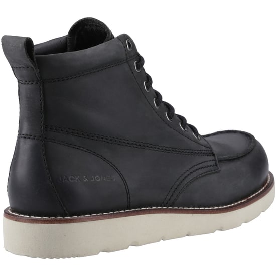 Jack & Jones Toronto Leather Men's Black Ankle Boots - Image 2