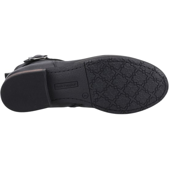 Hush Puppies Elise Leren Dames Zwarte Boots - Image 3