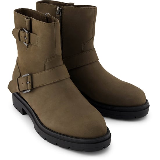 TOMS Ionie Moto Läder Kängor för Kvinnor - Image 1