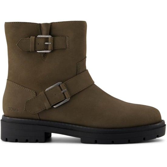 TOMS Ionie Moto Läder Kängor för Kvinnor - Image 4