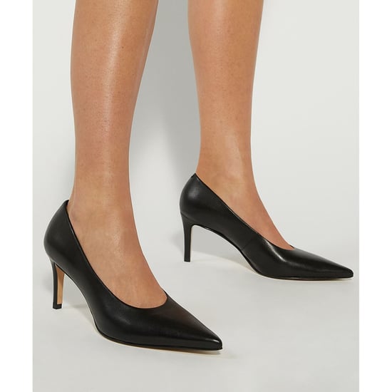 Dune Aspiring Leather Women's Black Shoes - Image 3