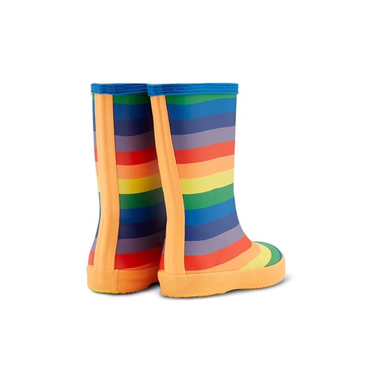 Hunter First Rainbow Print Rubber Multicoloured Wellington Boots - Image 2