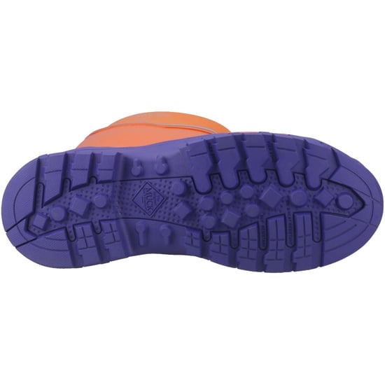 Muck Boots Grit S5 Rubber Men's Orange/Blue Wellington Boots - Image 3