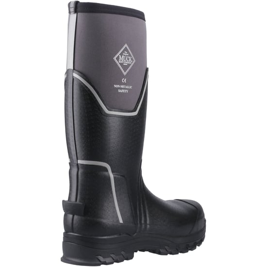 Muck Boots Grit S5 Rubberen Heren Regenlaarzen Zwart/grijs - Image 2