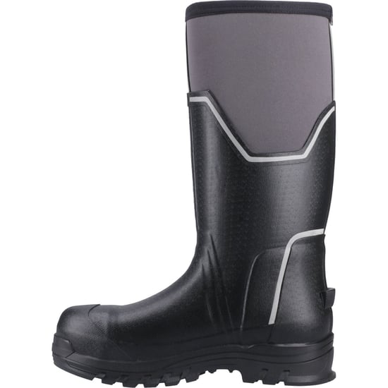 Muck Boots Grit S5 Rubberen Heren Regenlaarzen Zwart/grijs - Image 4