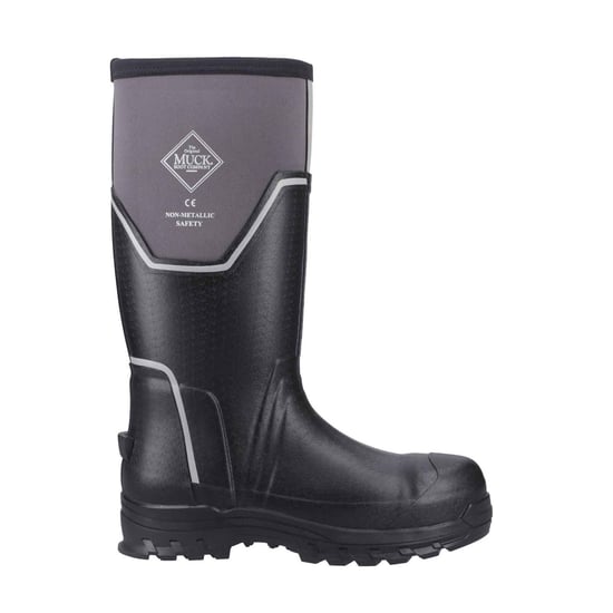 Muck Boots Grit S5 Rubberen Heren Regenlaarzen Zwart/grijs - Image 6