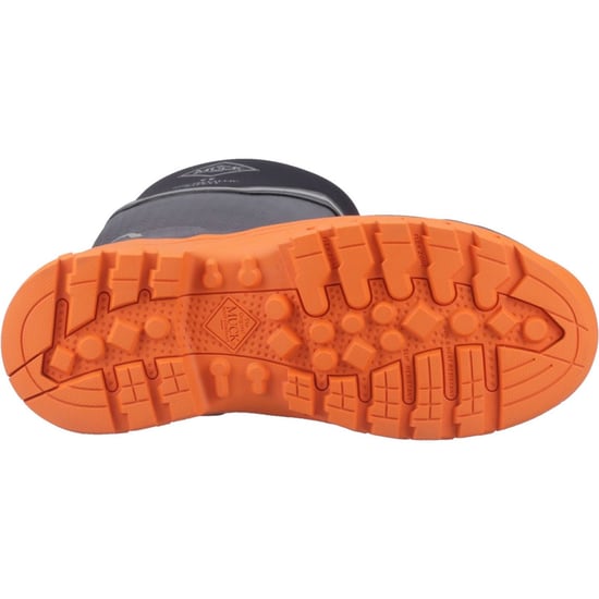 Muck Boots Grit S5 Rubber Women's Black/Orange Wellington Boots - Image 3