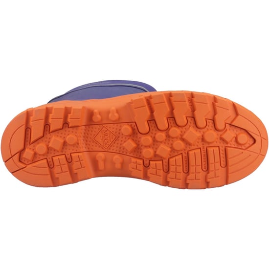 Muck Boots Grit S5 Rubber Men's Blue/Orange Wellington Boots - Image 3