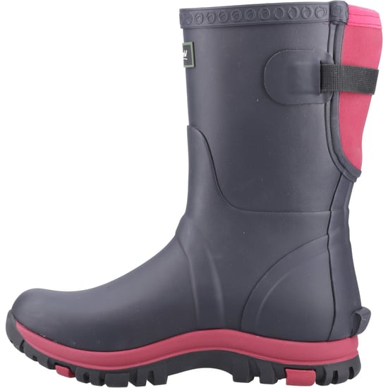 Cotswold Realm Rubberen Dames Regenlaarzen Marineblauw/roze - Image 4