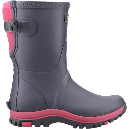 Cotswold Realm Rubberen Dames Regenlaarzen Marineblauw/roze - Image 5