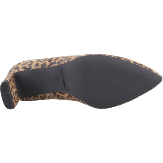 Hush Puppies Olivia Dames Suède Luipaard Ronde Pumps - Image 3