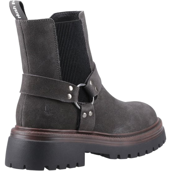 Hush Puppies Raye Mocka Dam Charcoal Platta Chelsea Stövlar - Image 2