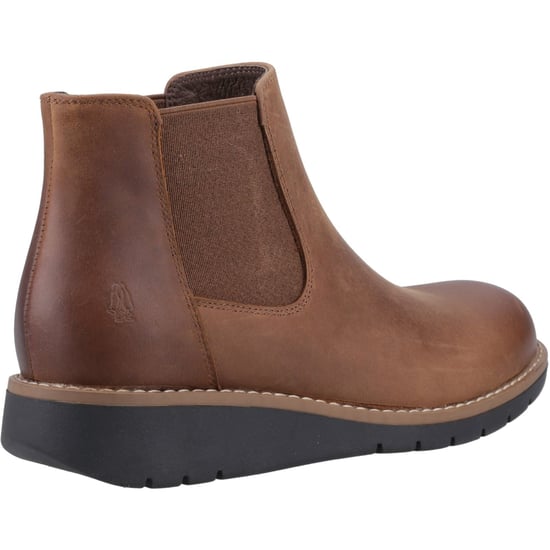 Hush Puppies Leonie Leather Women's Brown Flat Chelsea Boots - Image 2