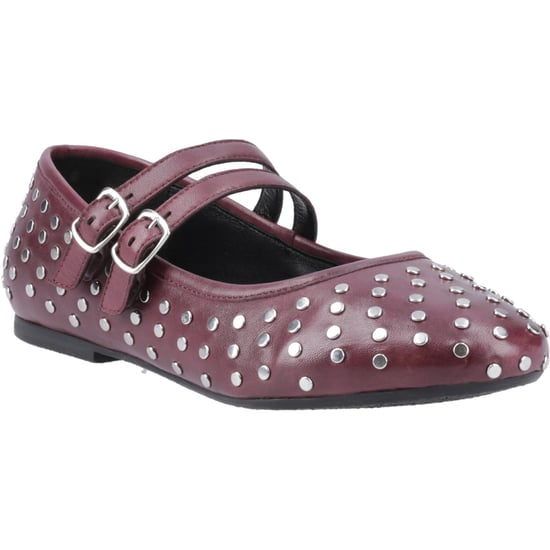 Hush Puppies Nixie Leren Dames Plum Schoenen - Image 1