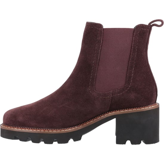 Hush Puppies Gaia Leather Women's Plum Heeled Chelsea Boots - Image 4