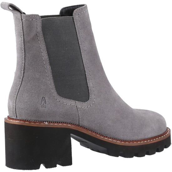 Hush Puppies Gaia Leather Women's Grey Heeled Chelsea Boots - Image 2