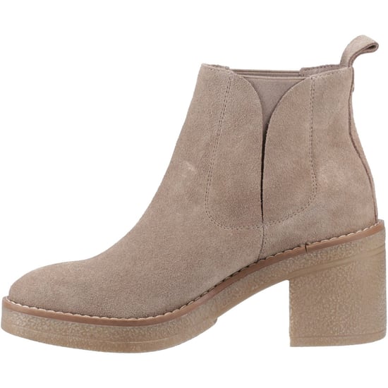 Hush Puppies Felicia Suede Women's Taupe Heeled Chelsea Boots - Image 4