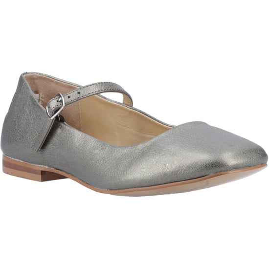 Hush Puppies Pasha Leren Damesschoenen In Loodkleur - Image 1