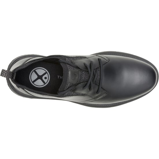 Hush Puppies Excel Leren Heren Zwarte/Zwarte Veterschoenen - Image 4