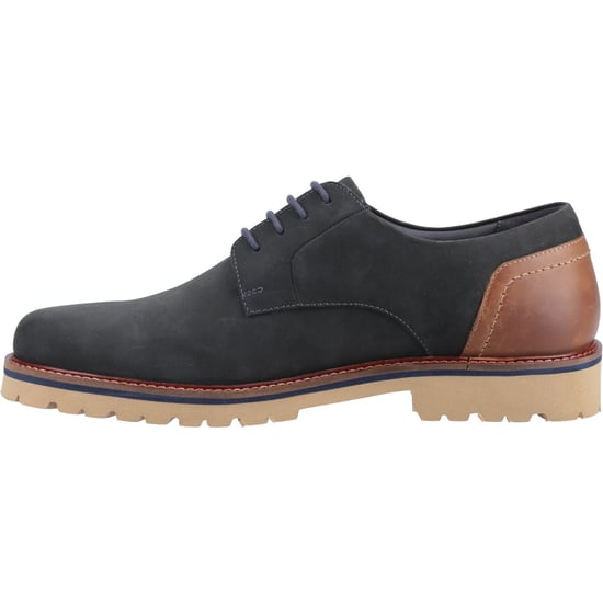 Hush Puppies Marcus Nubuck Heren Navy Veterschoenen - Image 4