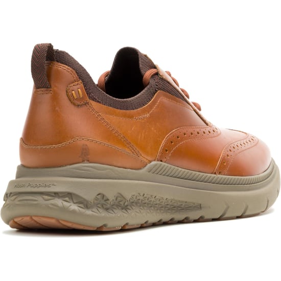 Hush Puppies Excel Leather Men's Cognac Lace-Up Shoes - Image 2