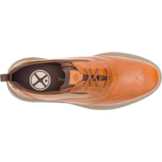 Hush Puppies Excel Leather Men's Cognac Lace-Up Shoes - Image 4