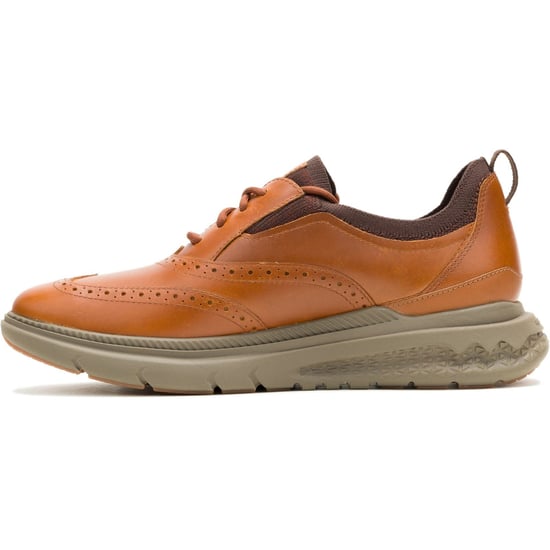 Hush Puppies Excel Leather Men's Cognac Lace-Up Shoes - Image 5