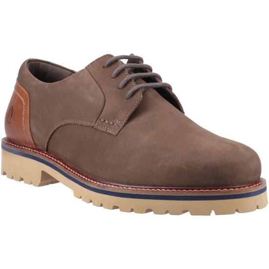 Hush Puppies Marcus Nubuck Heren Bruine Veterschoenen - Image 1