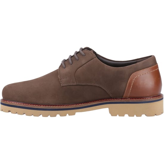 Hush Puppies Marcus Nubuck Heren Bruine Veterschoenen - Image 4