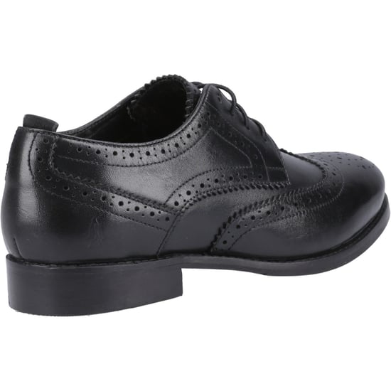 Hush Puppies Natalia Damesbrogues Schoenen Van Zwart/zwart Leer - Image 2