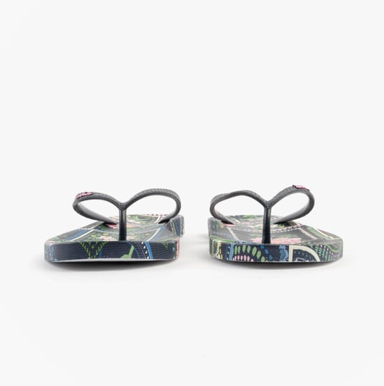 Joules Sunvale Womens Flip Flops Navy Mosaic Floral - Image 4