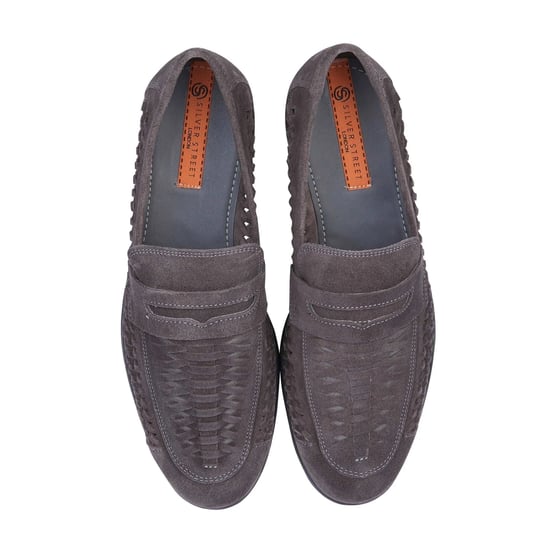 Silver Street London Perth Mens Loafers Grey - Image 3