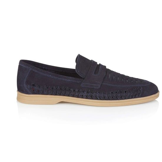 Silver Street London Perth Mens Loafers Blue - Image 1