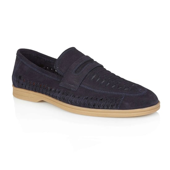 Silver Street London Perth Mens Loafers Blue - Image 2