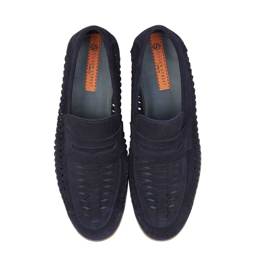 Silver Street London Perth Mens Loafers Blue - Image 3