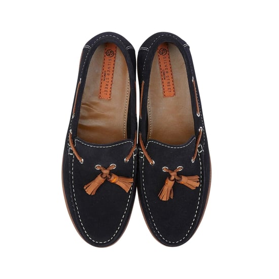 Silver Street London Milford Mens Loafers Navy - Image 4